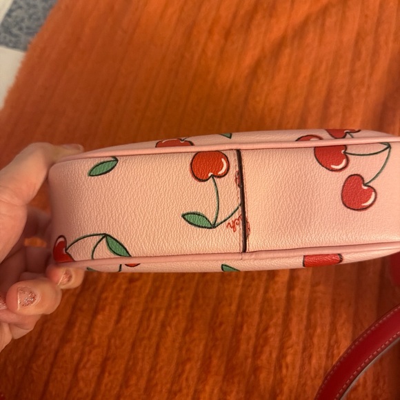 Coach Pink Cherry Print Crossbody Bag - Picture 7 of 16